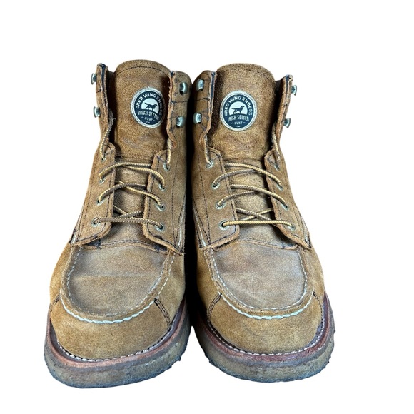 Red Wing Shoes Irish Setter Hunt Bar Boots Moc Toe Brown Size 12D 3827 - Picture 1 of 10